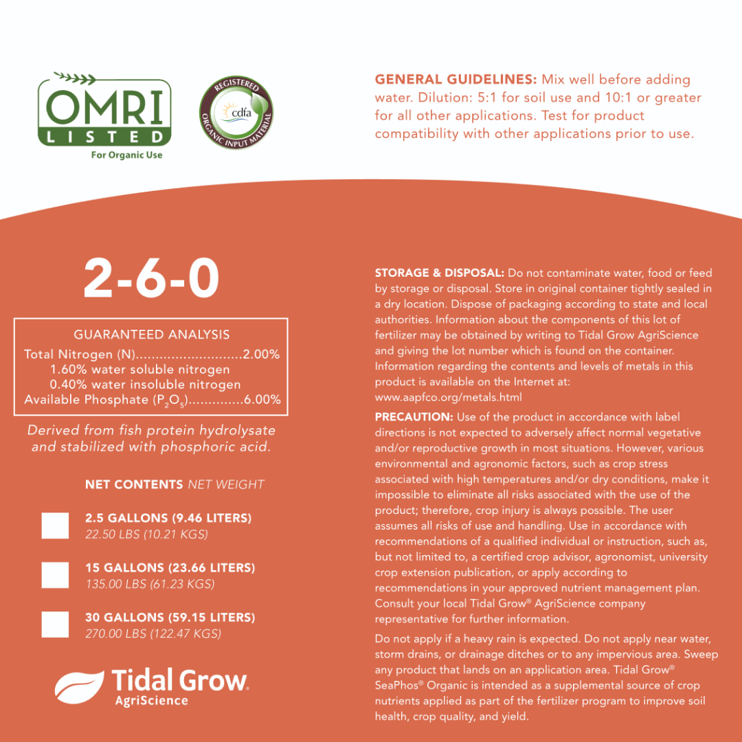 Pacific Gro (Tidal Grow®) Sea Phos 2-6-0 – KiS Organics