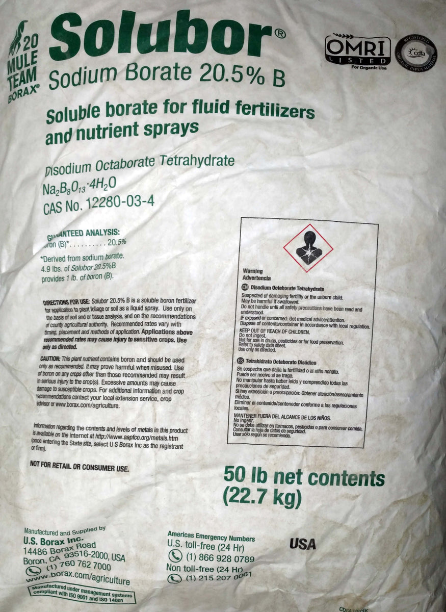 boron fertilizer for plants Solubor