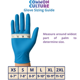 Common Culture Blue Nitrile Powder-Free 4 mil Gloves | X-Large (100/Box)