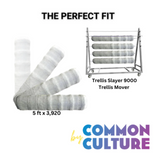 Common Culture Plastic Trellis Netting Bulk Roll 5 ft x 3,920 ft w/ 4 in Squares