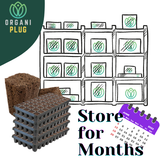 OrganiPlug Seed & Cutting Plugs - Pre-Filled Tray w/ 50 Tall Plugs - Single, Case, and Pallet