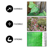 Common Culture Plastic Trellis Netting Bulk Roll 4 ft x 4,920 ft w/ 6 in Squares + Trojan 2 Inch Straight Scissors