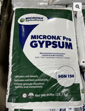 50 lb bag of Microna Pro Granulated Agricultural Gypsum (SGN 150) for calcium and sulfur soil conditioning.