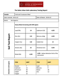 Soil lab heavy metal screening report for crab and crustacean meal