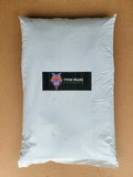 Bag of Westport Blend soil with a Twin Peaks Cannabis label on a cardboard background.