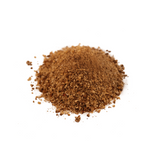 Pile of brown fish bone meal