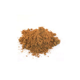 Pile of reddish-brown fish meal powder