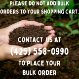 Notice: Please do not add bulk orders to your shopping cart. Contact us at 425-558-0990 to place your bulk order.