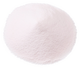 Pile of pale pink manganese sulfate powder